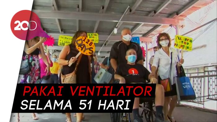 Dirawat 128 Hari Gegara Corona, Pria Ini Akhirnya Keluar dari RS