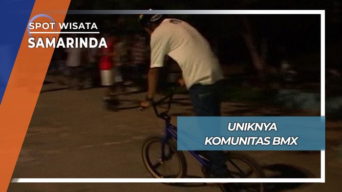 Unik Aksi Malam Hari BMX Samarinda