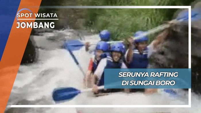 Liburan Ekstrem di Arus Deras Sungai Boro Desa Mendiro Wonosalam Jombang