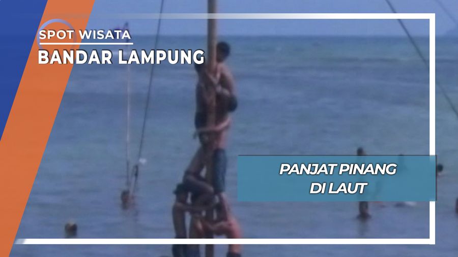 Panjat Pinang di Laut, Bandar Lampung
