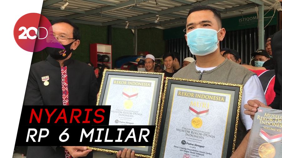 Kurban 404 Hewan, Putra Siregar Pecahkan Rekor Muri