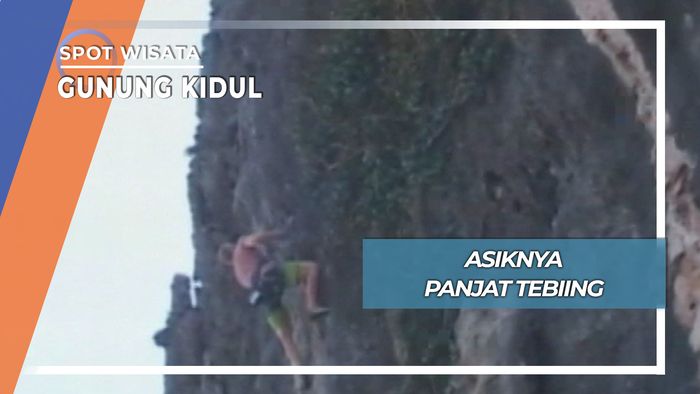 Uji Nyali Panjat Tebing Pantai Siung Gunung Kidul