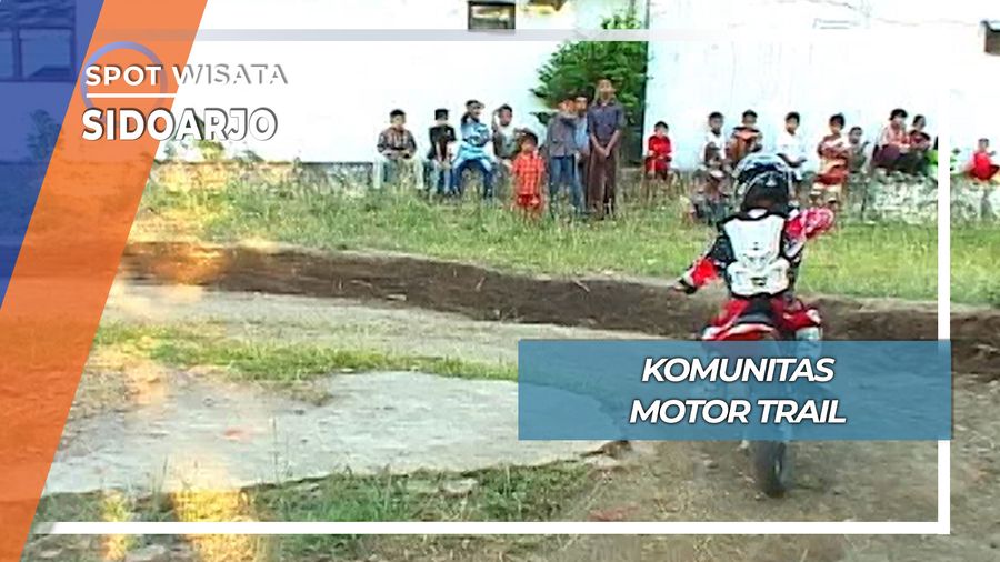 Asik Seru Motor Trail Bocah Sidoarjo