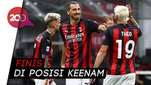 Ibrahimovic Cetak Gol, Milan Tutup Musim dengan Kemenangan