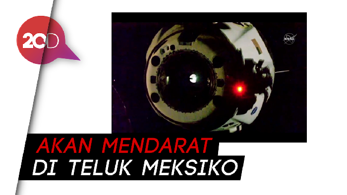 Pesawat SpaceX sedang Dalam Perjalanan Menuju Bumi