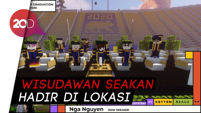 Keren! ITS Hadirkan Wisuda Virtual ala Minecraft