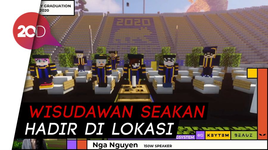Keren! ITS Hadirkan Wisuda Virtual ala Minecraft