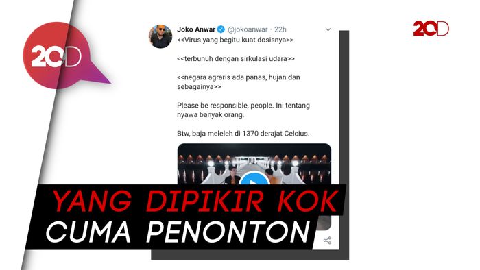 Sentilan Joko Anwar soal Video Anji-Hadi Pranoto