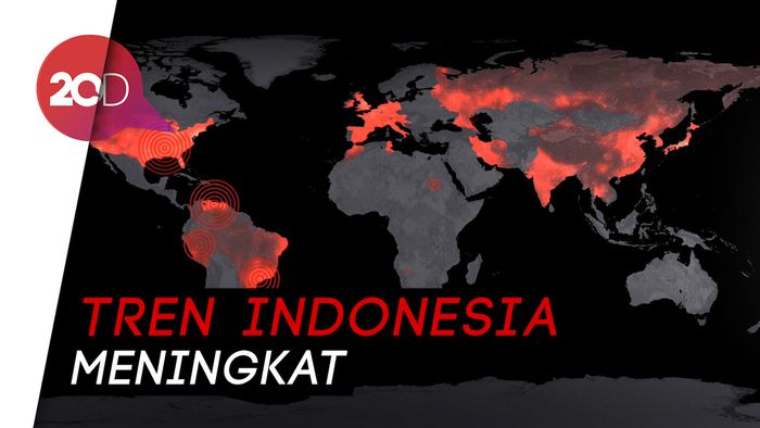 Tren Kurva Corona di 10 Negara Tertinggi di Dunia