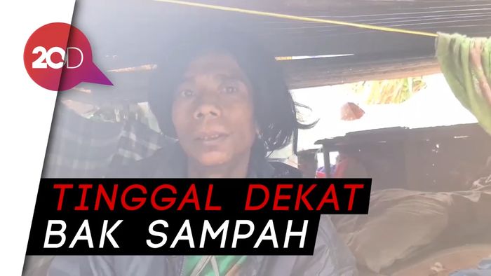 Kisah Eman, Pria Penunggu Bak Sampah di Sukabumi