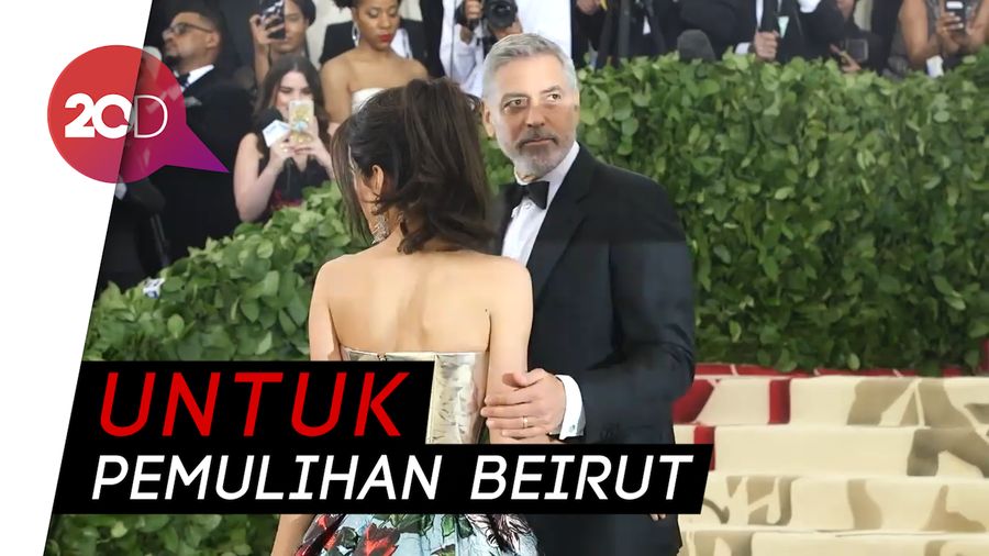 George Clooney dan Amal Donasi Rp 1,4 M untuk Bantu Beirut