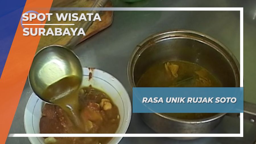 Saat Rujak dan Soto Bersatu Di Piring Ngagel Barat Surabaya
