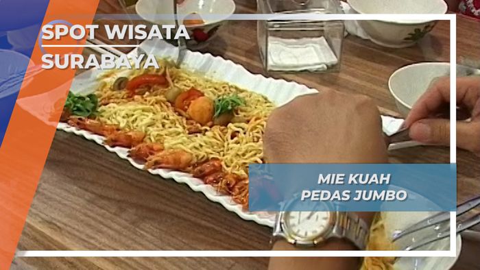 Mie Kuah pedas Jumbo Surabaya