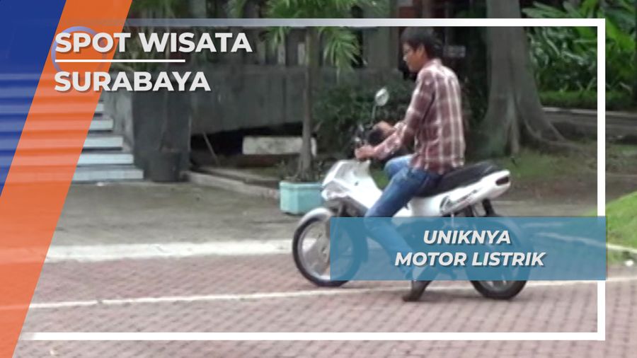 Uniknya Motor Listrik, Surabaya