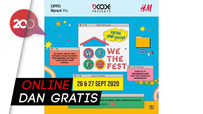 Ismaya Umumkan Tanggal We The Fest 2020 Virtual Home Edition