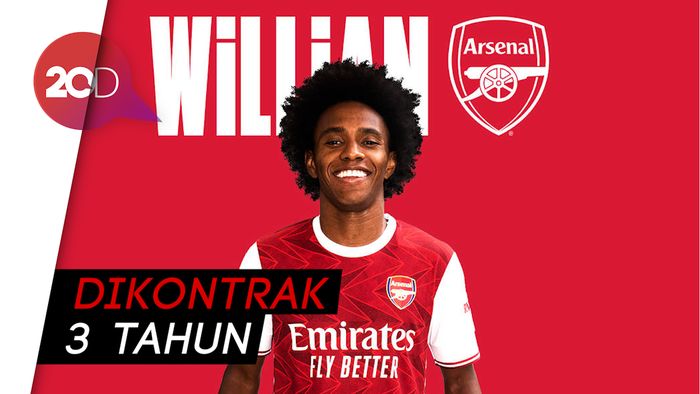 Sah! Willian Kini Berseragam Arsenal