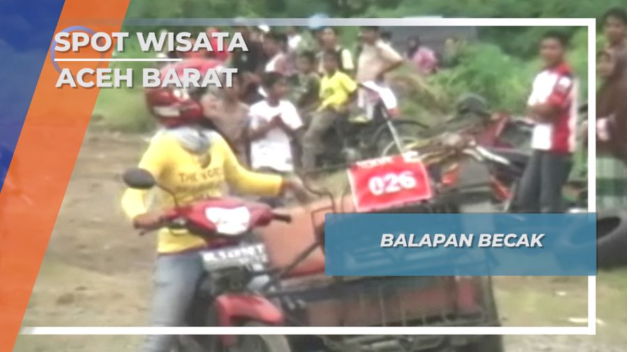 Atraksi Meriah Balapan Becak Meulaboh Aceh Barat