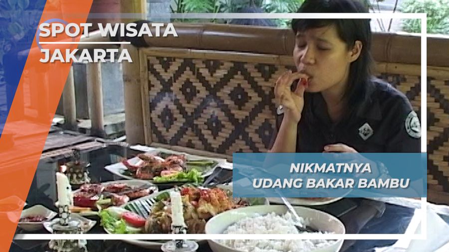 Kuliner Unik Jakarta, Udang Bakar Bambu