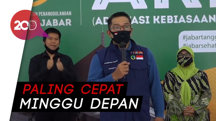 Jadi Relawan, Ridwan Kamil Belum Disuntik Vaksin COVID-19