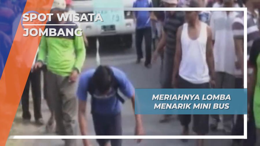 Hari Kemerdekaan, Adu Kuat Tarik Mini Bus Jombang
