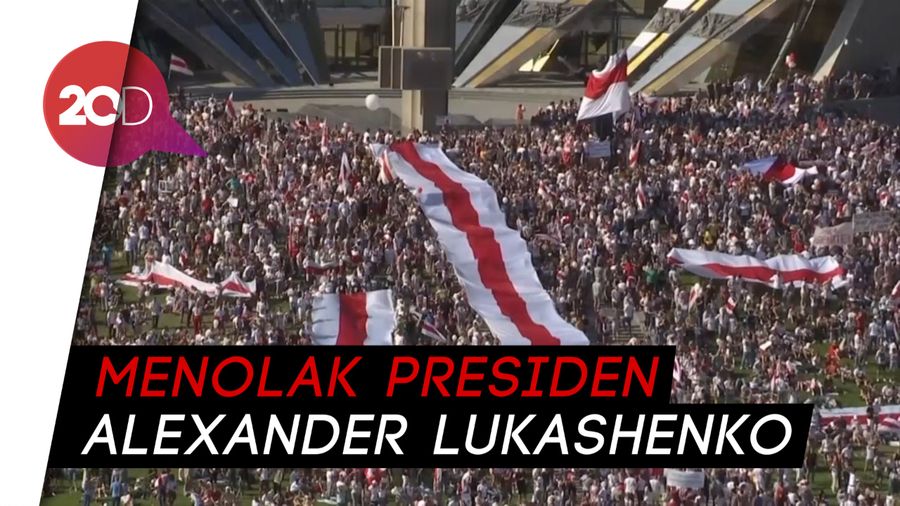 Demo Menentang Pemerintahan Belarusia Terbesar Dalam Sejarah Negara