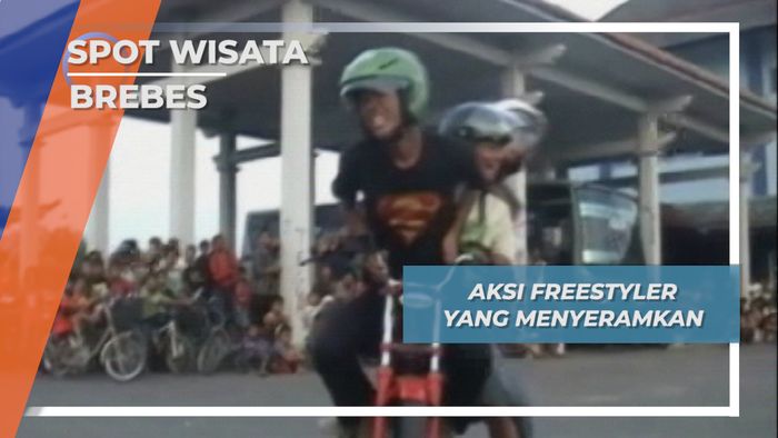 Atraksi Roda Dua yang Menantang Bahaya, Brebes