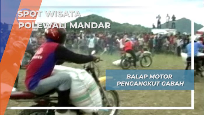 Balap Motor Sawah Pengangkut Gabah Desa Dakka Tapango Polewali Mandar