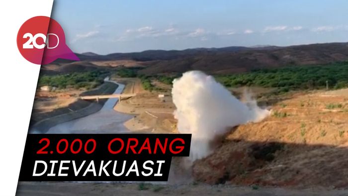 Detik-detik Pipa Bendungan di Brasil Jebol