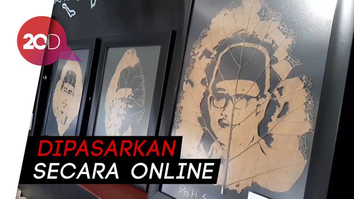 Kreasi Pemuda Banyumas Sulap Sampah Jadi Sketsa Wajah
