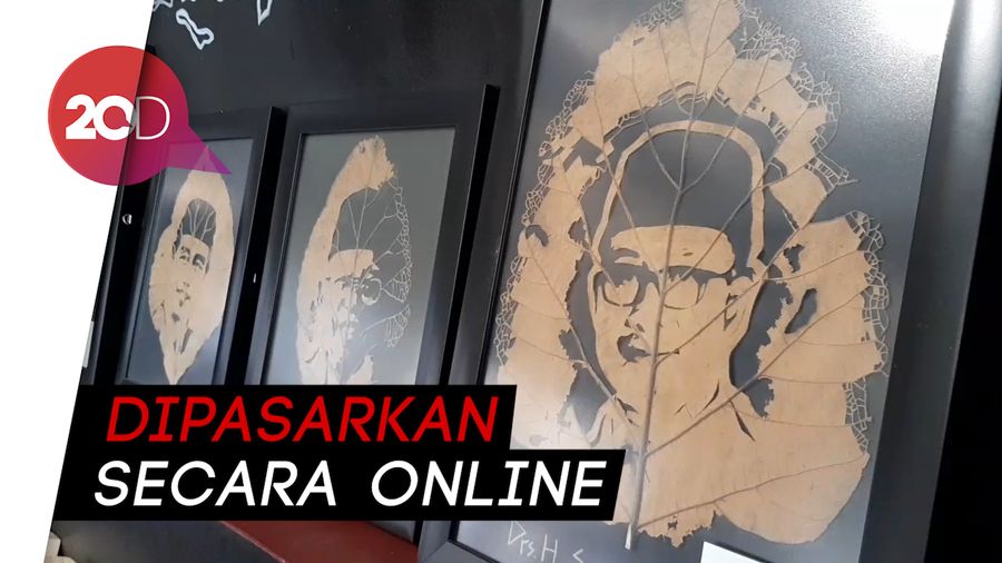 Kreasi Pemuda Banyumas Sulap Sampah Jadi Sketsa Wajah