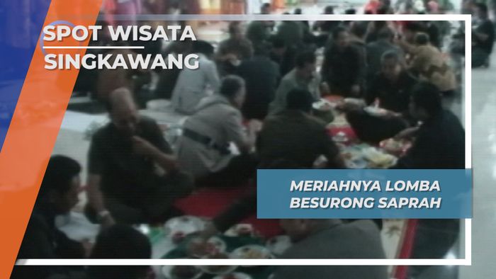 Meriahnya Lomba Besurong Saprah, Singkawang