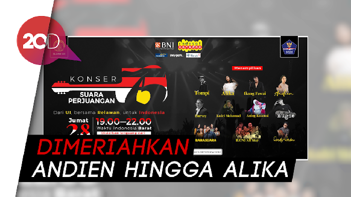 Konser 75 Perjuangan, Bentuk Apresiasi untuk Relawan COVID-19