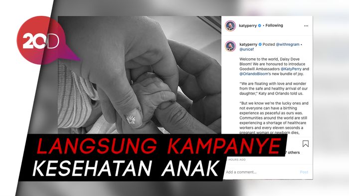 Katy Perry Lahirkan Anak Perempuan 