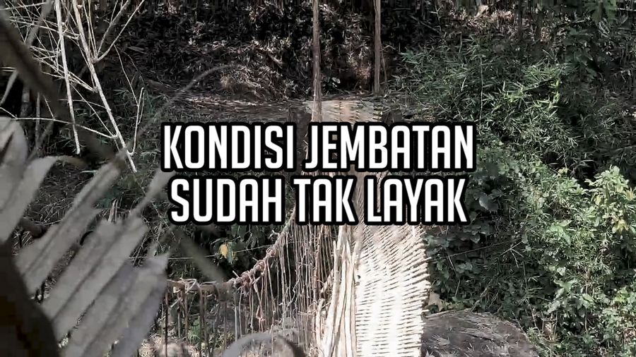 Penampakan Jembatan Gantung di Sukabumi yang Putus, Kondisinya Memprihatinkan! 