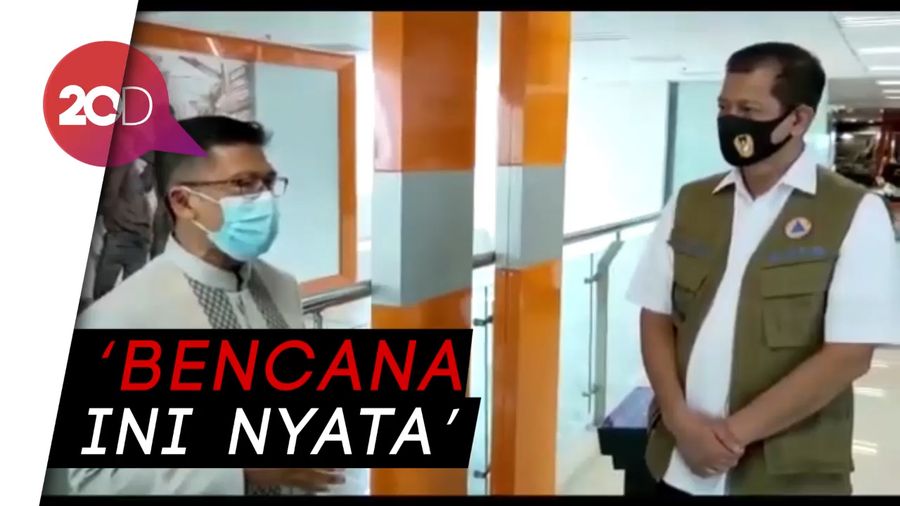 Di BNPB Aa Gym Serukan Jangan Sikapi COVID-19 dengan Kekonyolan