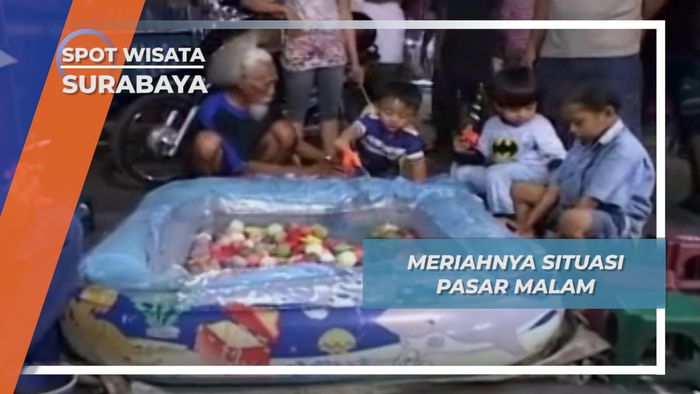 Meriahnya Situasi Pasar Malam, Surabaya