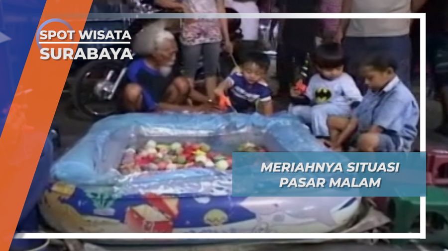 Meriahnya Situasi Pasar Malam, Surabaya