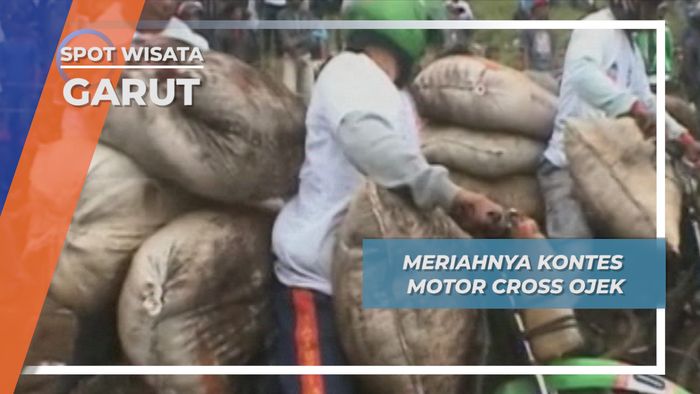 Meriahnya kontes Motor Cross Ojek, Garut