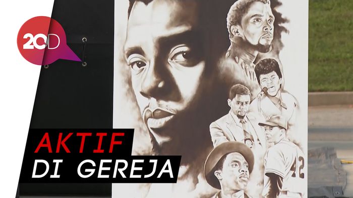 Suasana Tribute untuk Chadwick Boseman di Kampung Halamannya