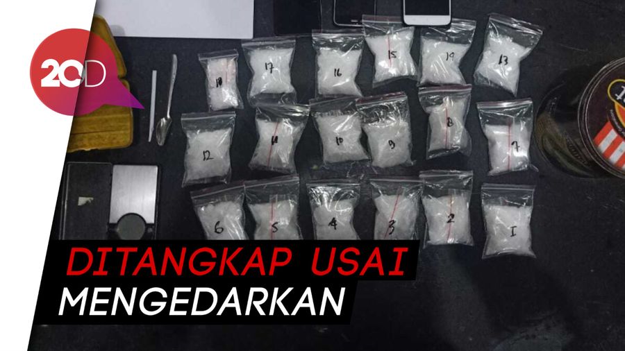 Ratusan Gram Sabu Ditemukan di Kamar Kos, Dua Pengedar Diciduk 