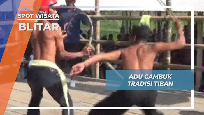 Tradisi Tiban, Baku Cambuk Minta Hujan ala Desa Sekardangan Kanigoro Blitar