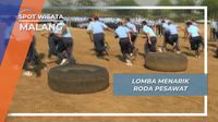 Ramai Meriah Lomba Menarik Roda Pesawat, Malang