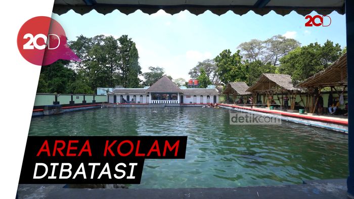 Suasana Wisata Air Umbul Pengging yang Kembali Dibuka