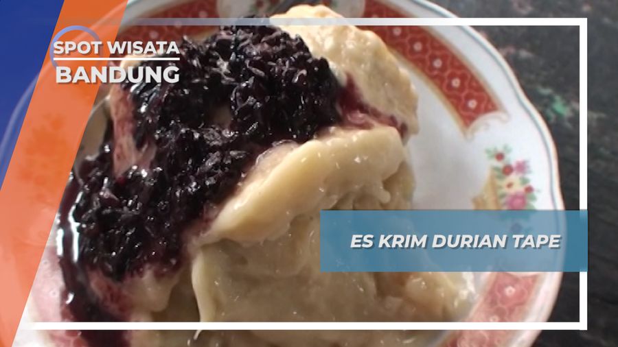 Es Krim Durian Tape ala Nana Suryana di Balong Gede Bandung