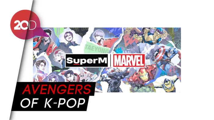 SuperM Bak Tokoh Avengers di Kolaborasi Bareng Marvel