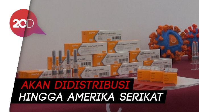 Vaksin Sinovac China Siap Diedarkan Awal 2021 ke Seluruh Dunia