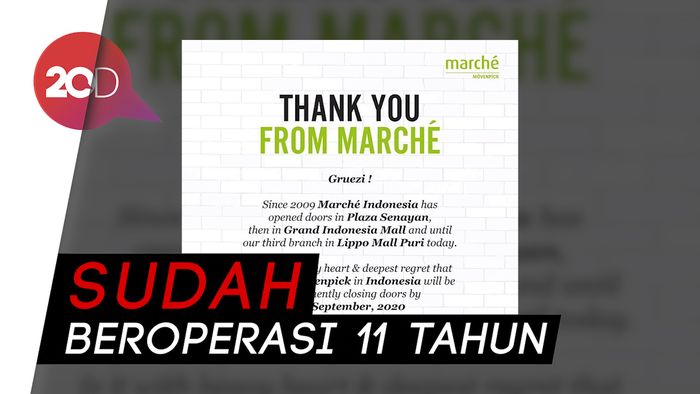 Restoran Marche Movenpick Indonesia Akan Ditutup Permanen