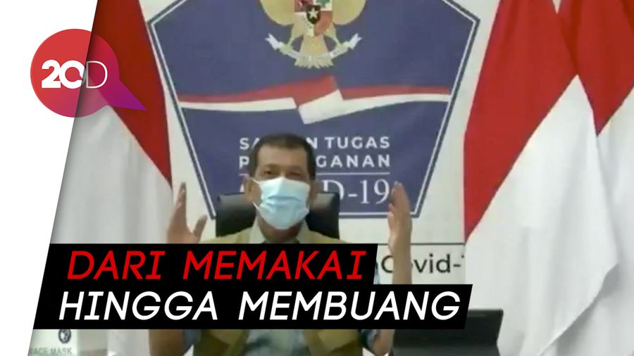 Cara Pakai Masker Baik dan Benar dari Ketua Satgas Covid-19