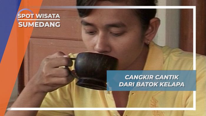 Cangkir Cantik Dari Batok Kelapa, Sumedang 