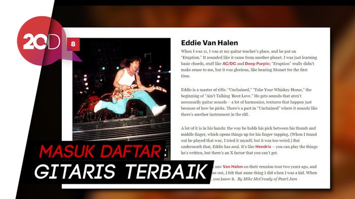 Mengenang Sang Masterpiece Mendiang Eddie Van Halen